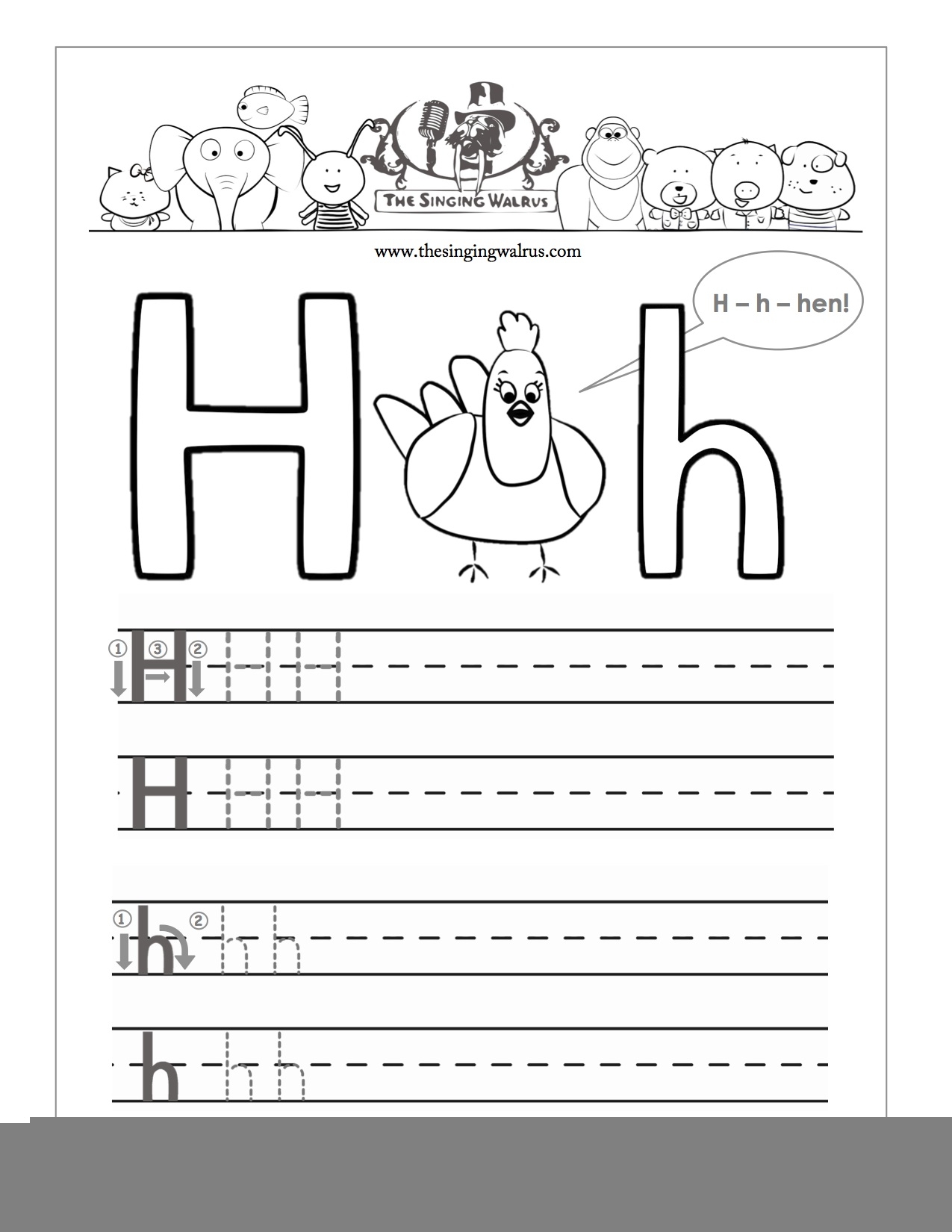 Letter H Worksheets For Kindergarten AlphabetWorksheetsFree