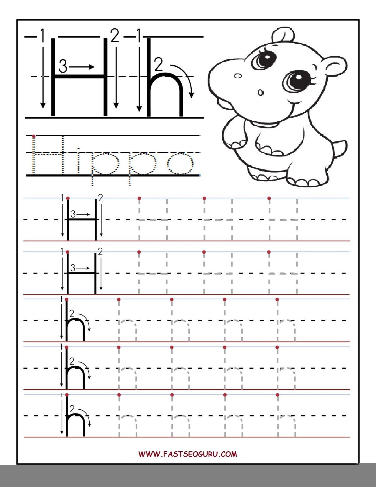 Letter H Worksheets Free Printables AlphabetWorksheetsFree