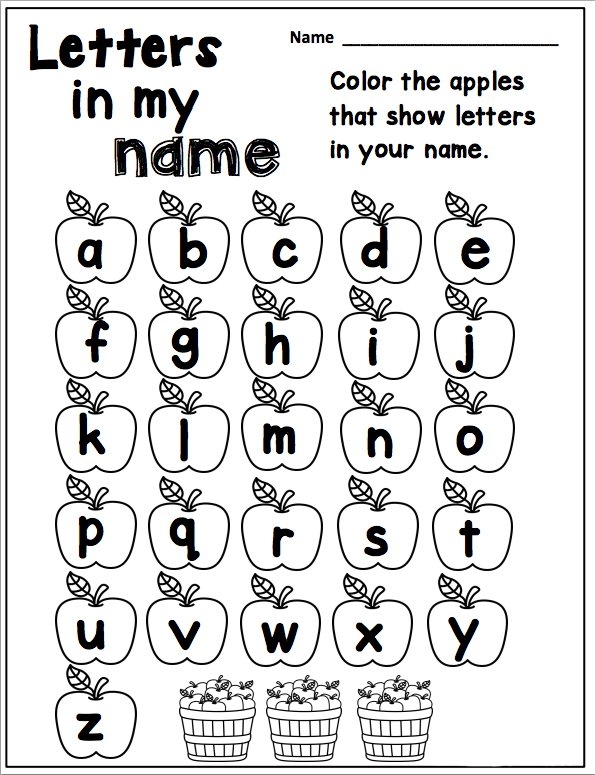 Letter Identification Worksheets