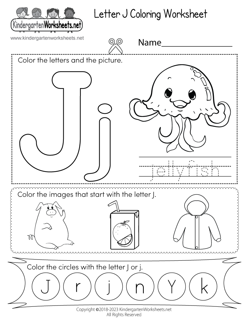 Letter J Worksheet Worksheets Library