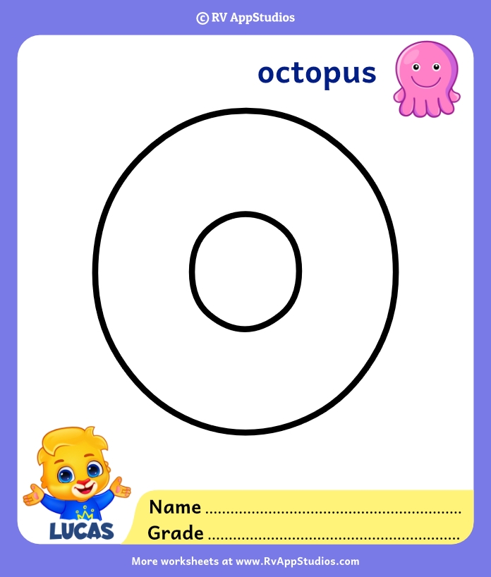 Letter O Coloring Pages Pre Printable Infoupdate