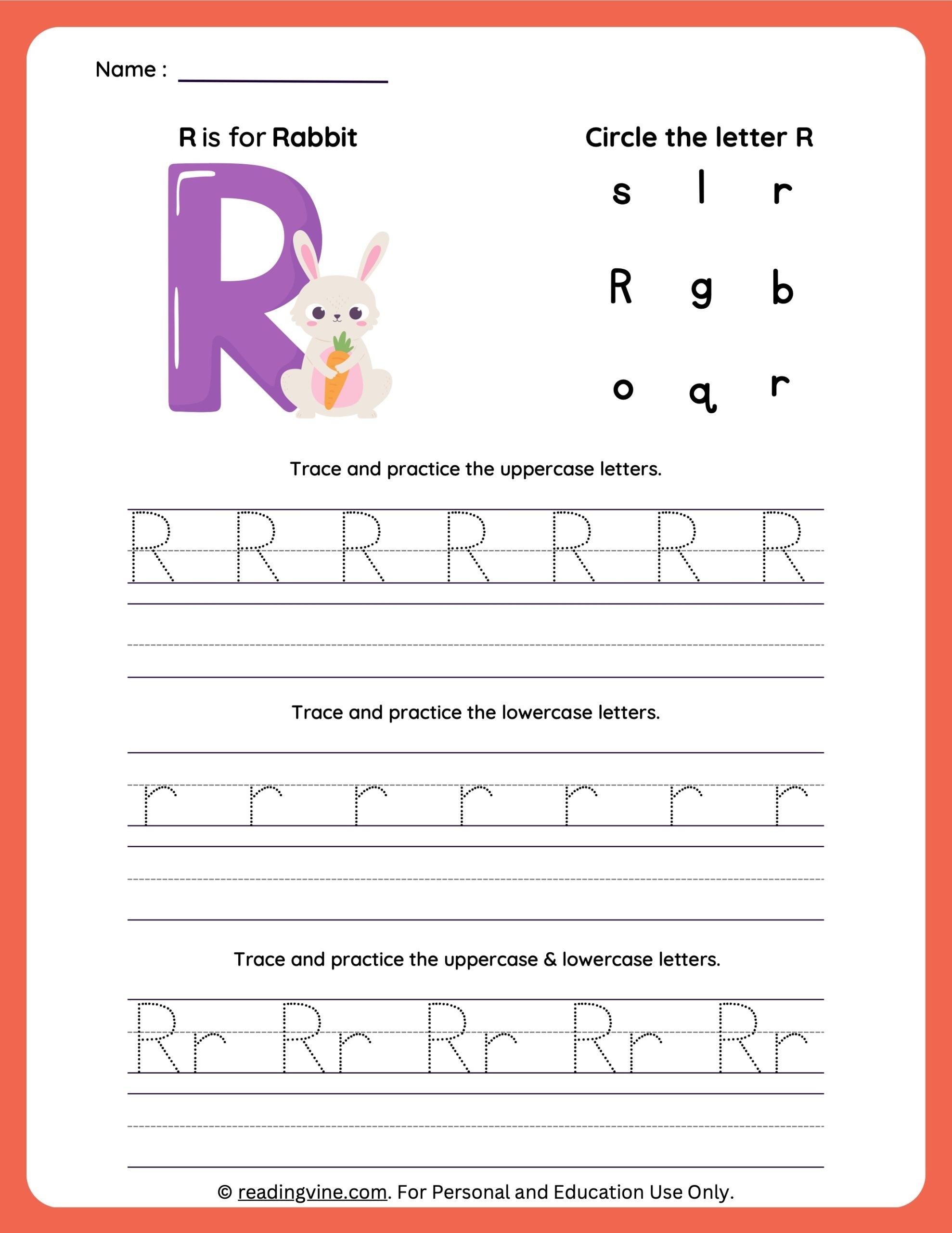 LETTER R PRINTABLES Mommy Is My Teacher Worksheets Library