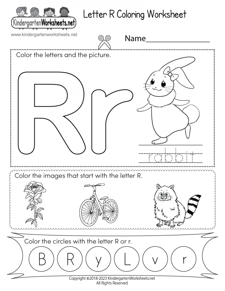 letter r worksheet
