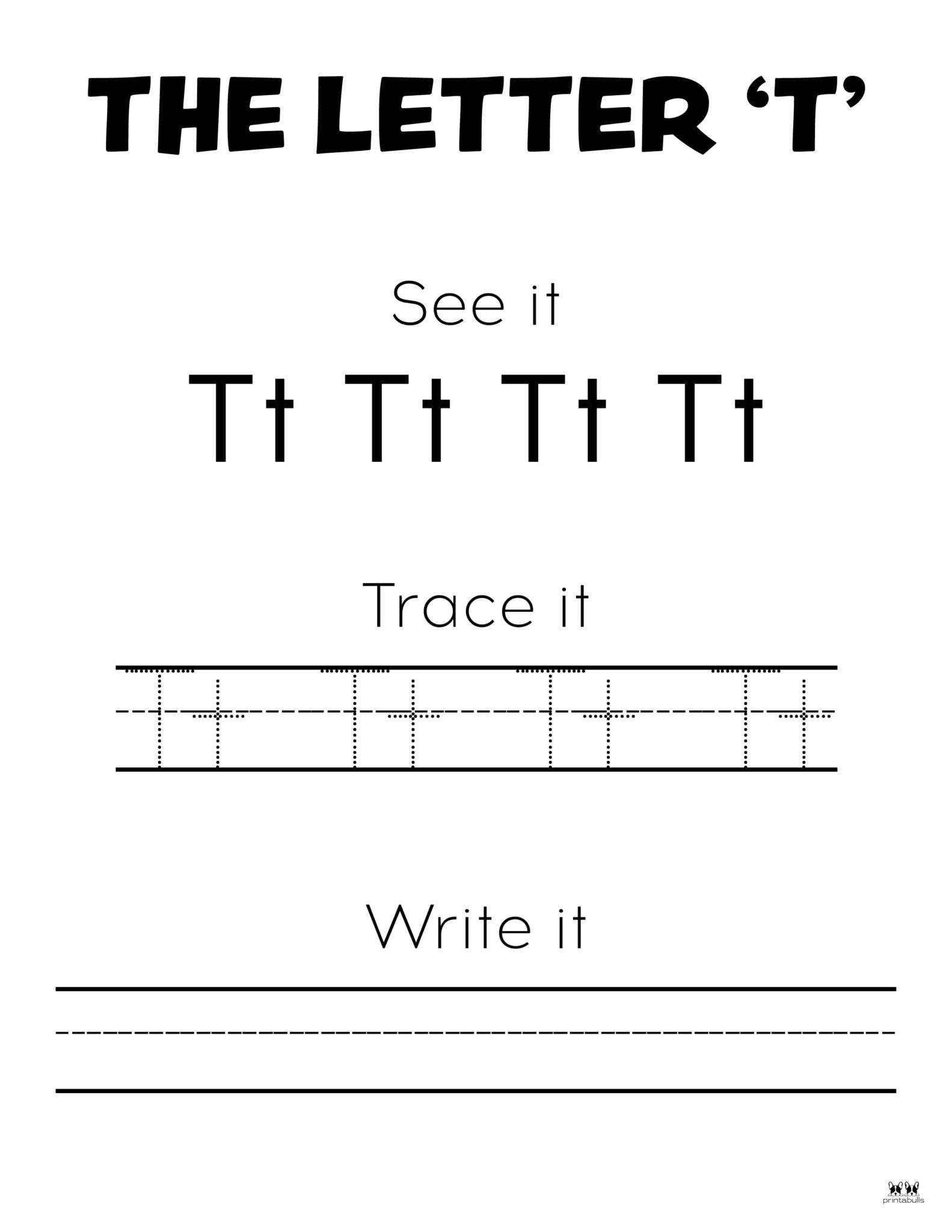 Letter T Worksheets 50 FREE Printables Printabulls