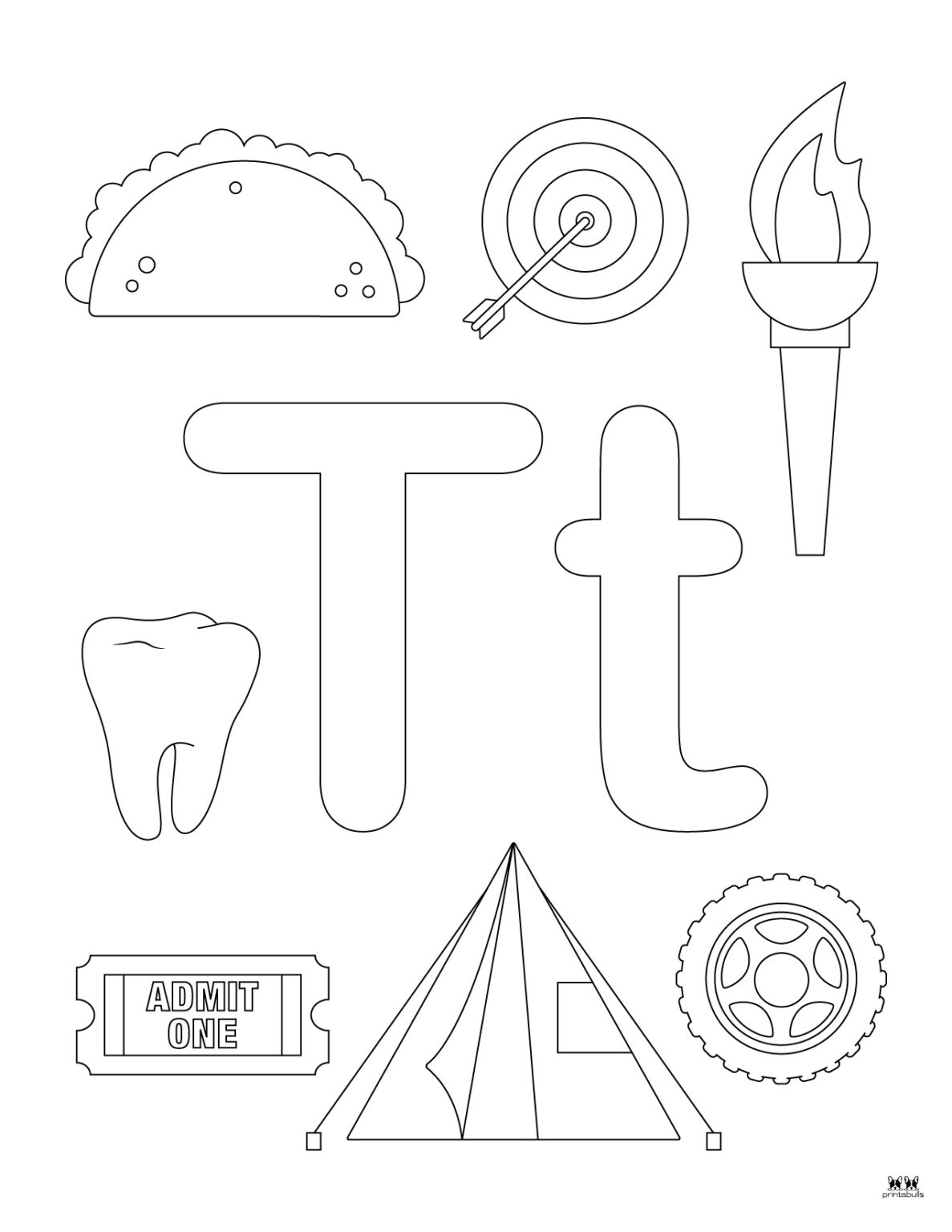 Letter T Worksheets 50 FREE Printables Printabulls
