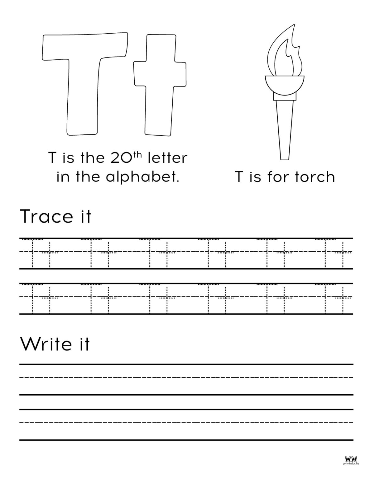 Letter T Worksheets 50 FREE Printables Printabulls