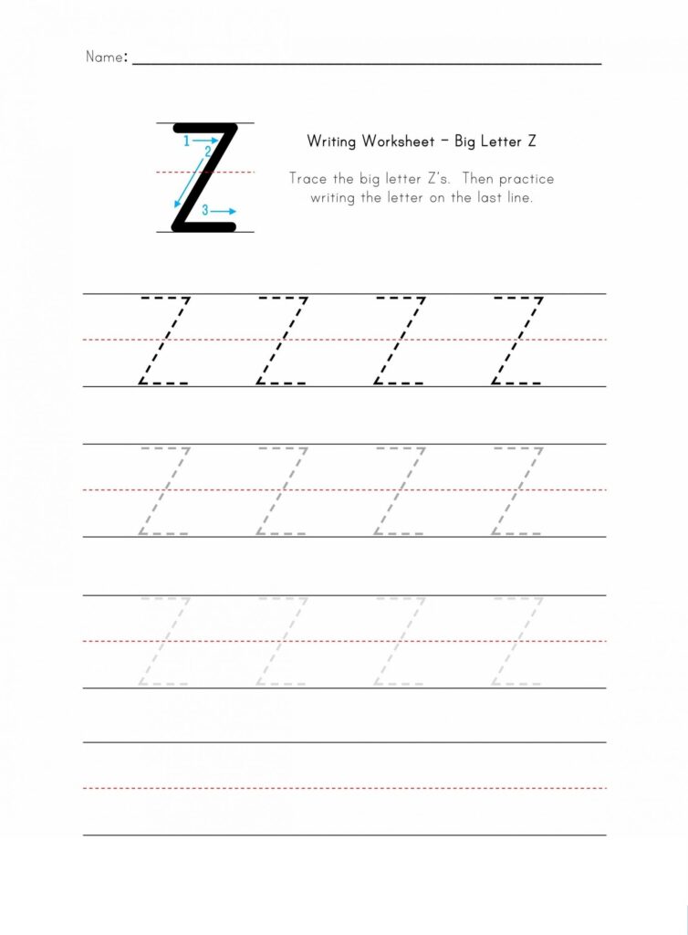 Letter Z Worksheets LettersWorksheets