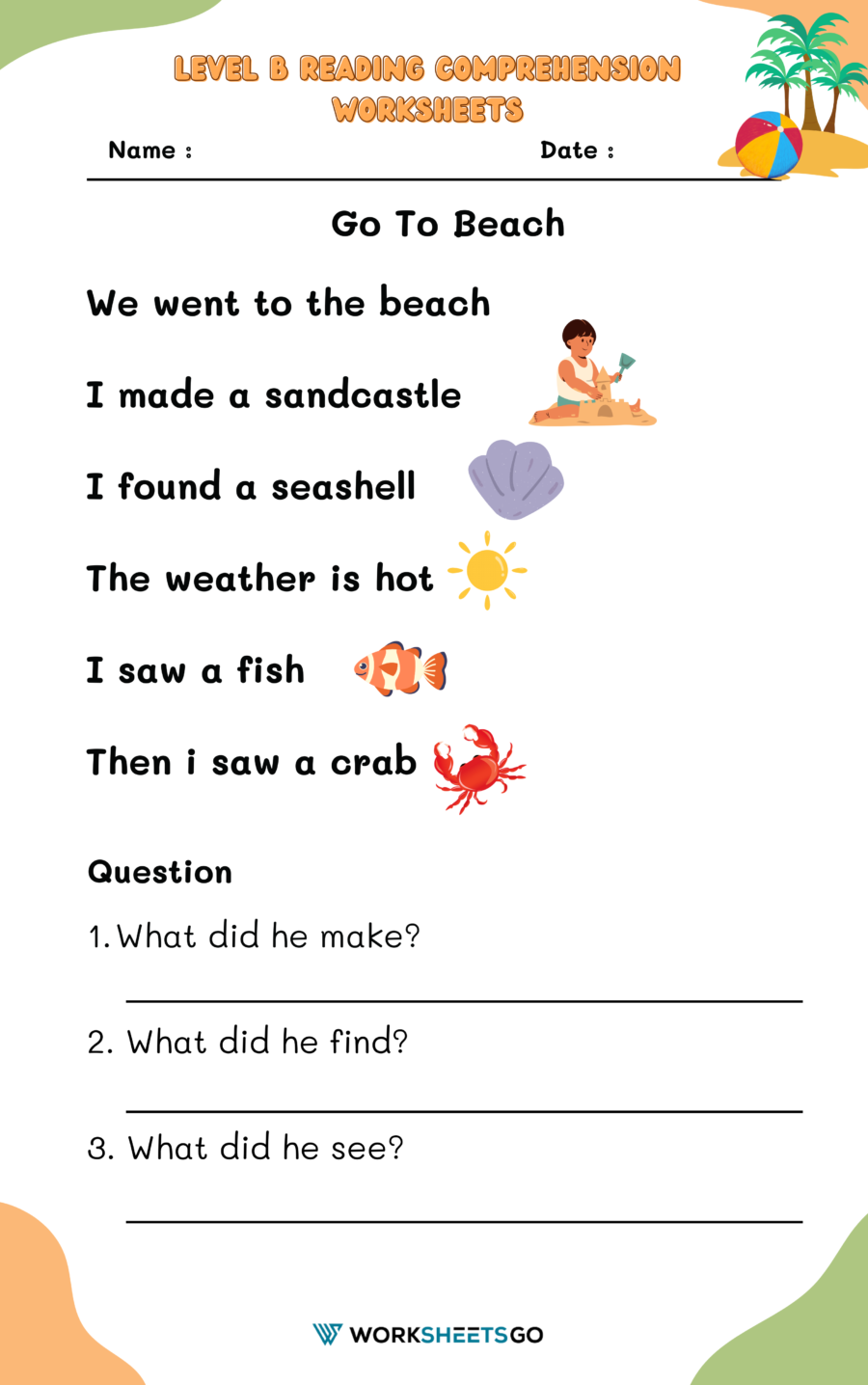 comprehension worksheets