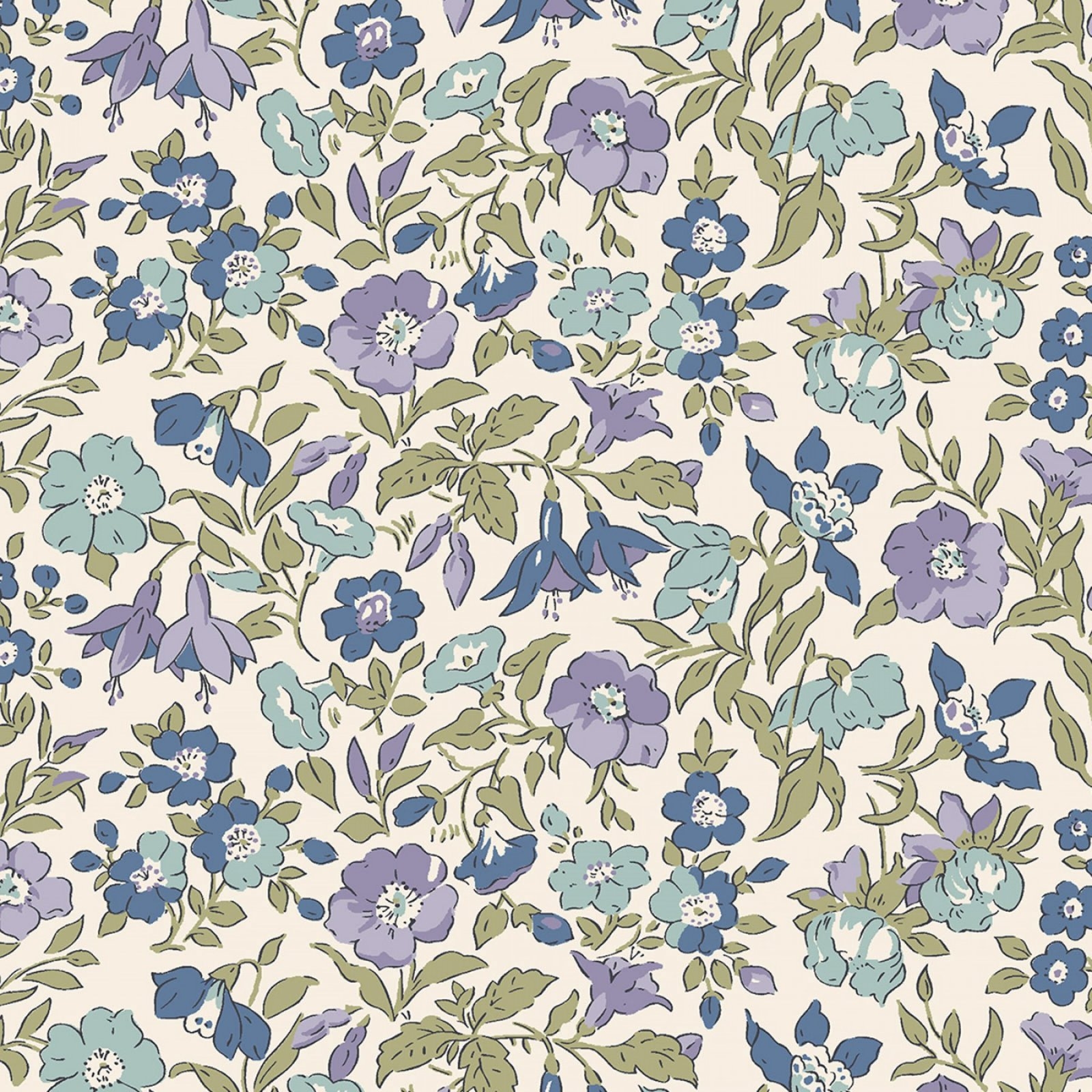 garden print fabric cotton