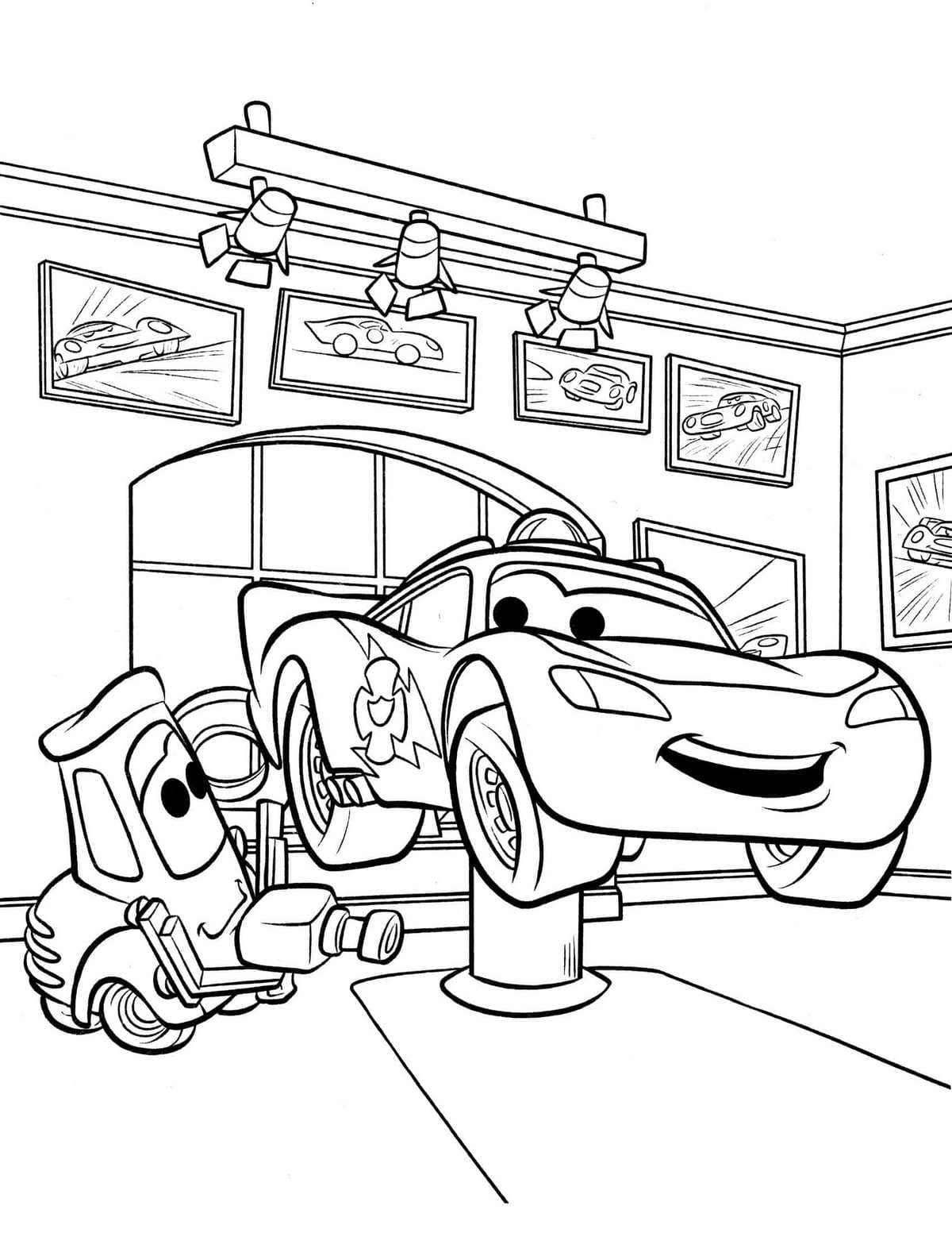 Lightning Mcqueen Coloring Pages
