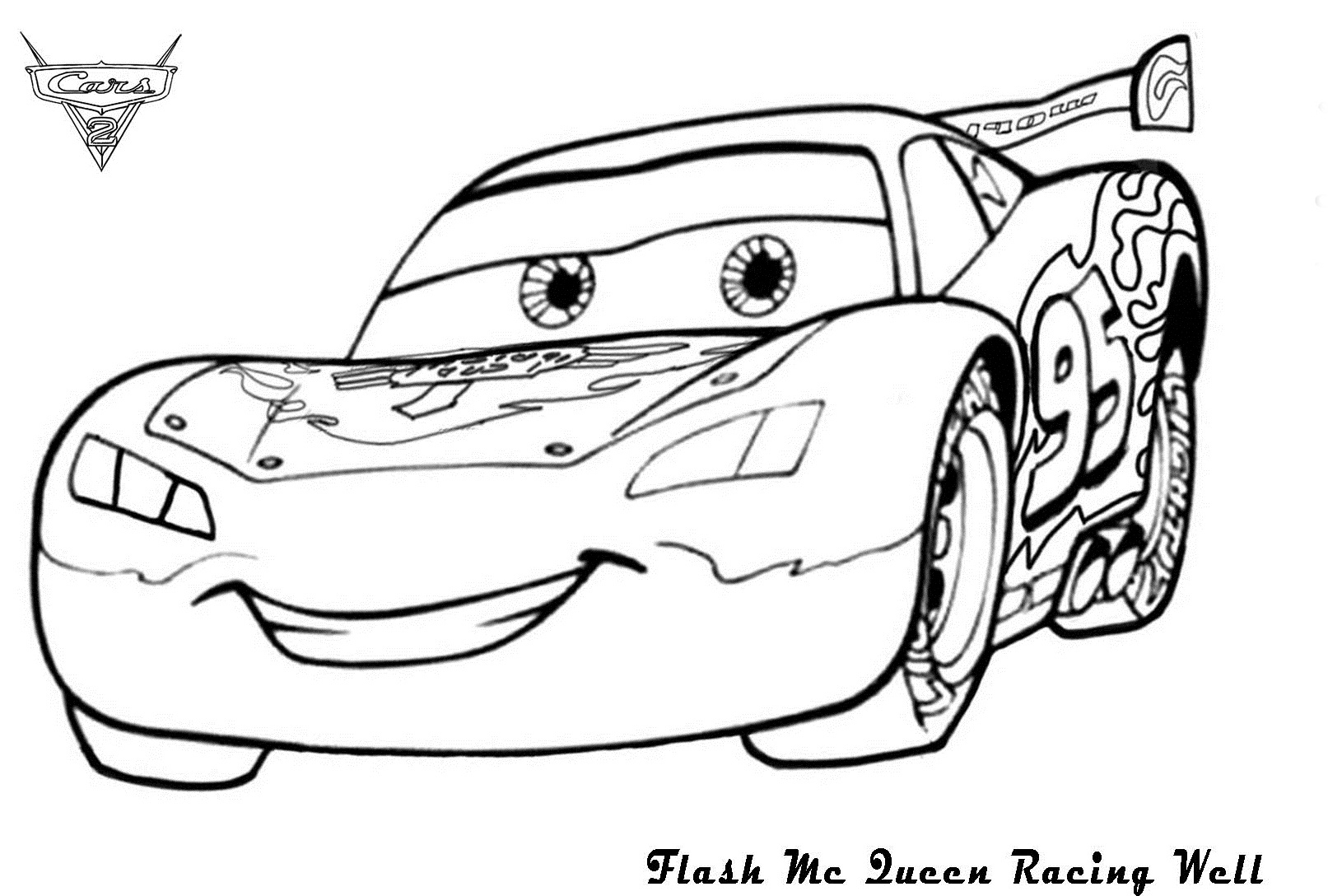 Lightning Mcqueen Coloring Page