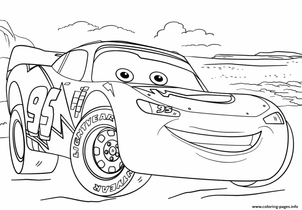 Lightning Mcqueen Coloring Pages Learny Kids