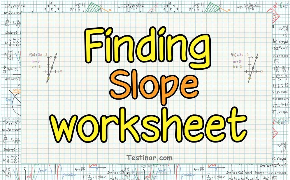 slope worksheets