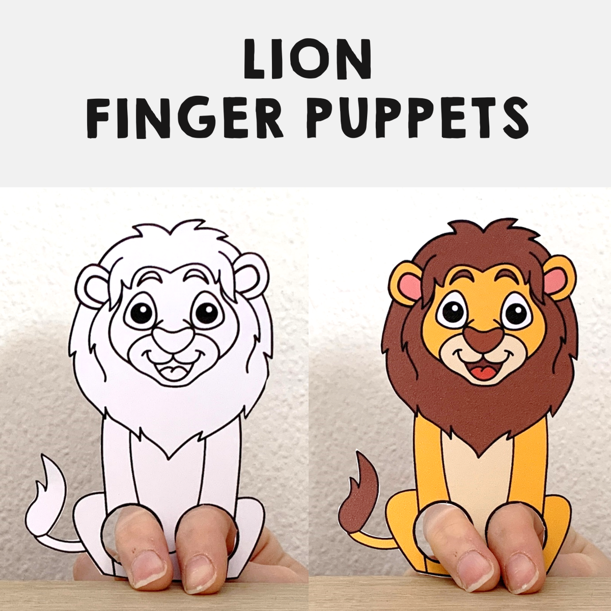 Lion Finger Puppet Printable Printable Word Searches The Best Porn 