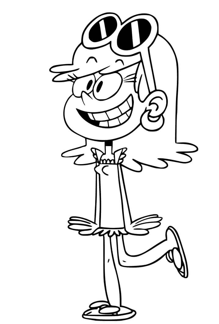 Lisa Loud House Coloring Page Free Printable Coloring Pages