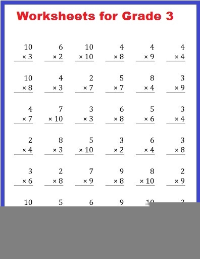Live Worksheet On Multiplication For Grade 3 Multiplication Worksheets
