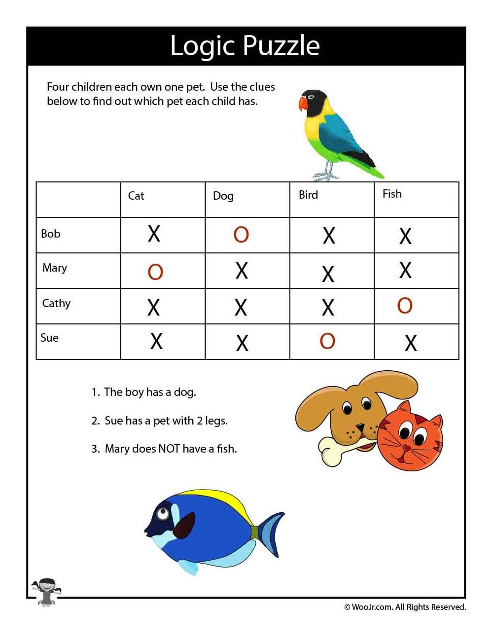 Logic Puzzles For Kids Printable