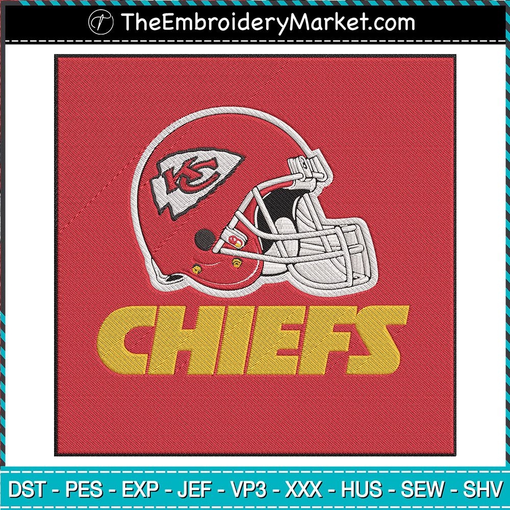 Logo Chiefs Embroidery Designs File Kansas City Chiefs Machine
