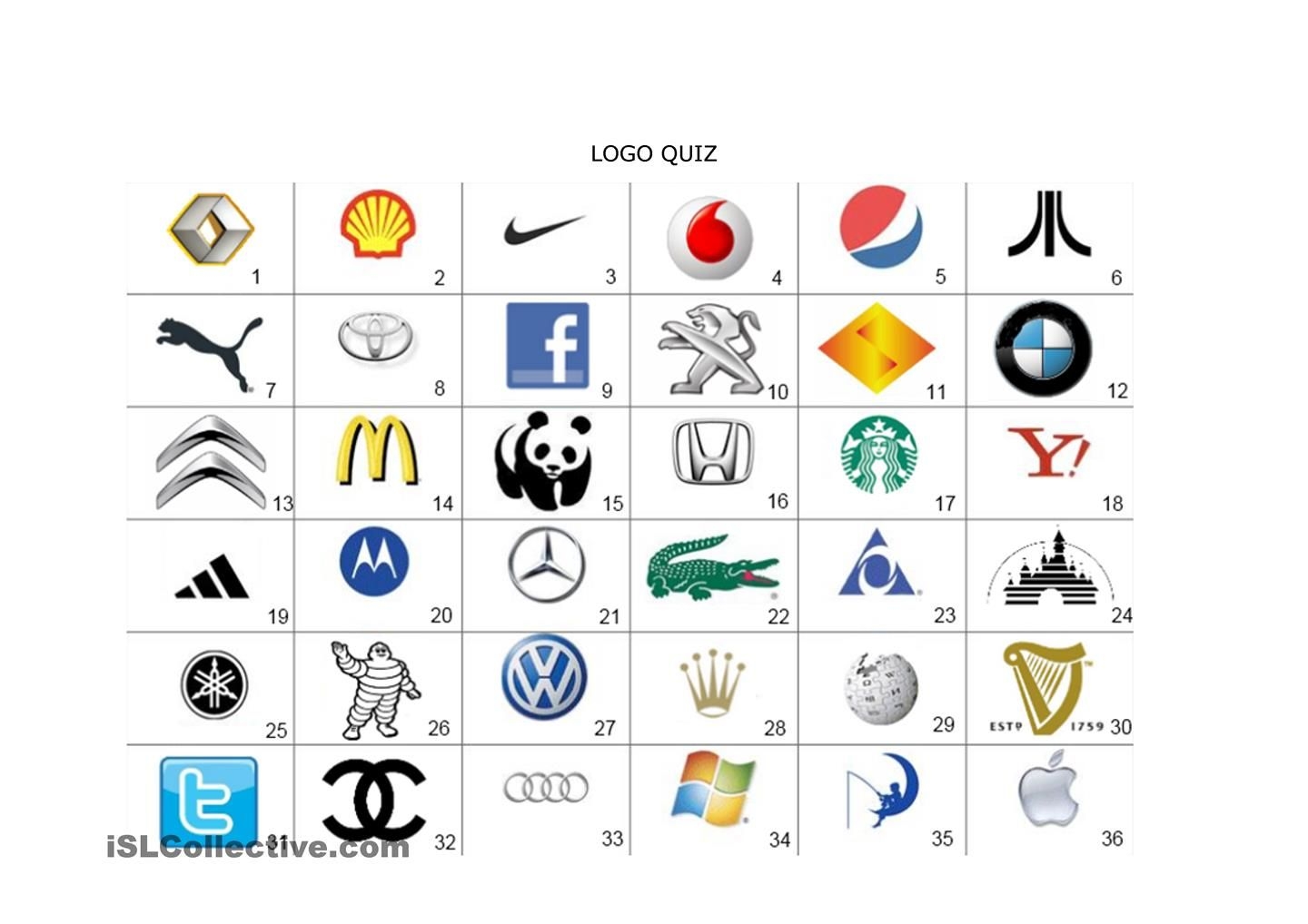 printable logo picture round quiz