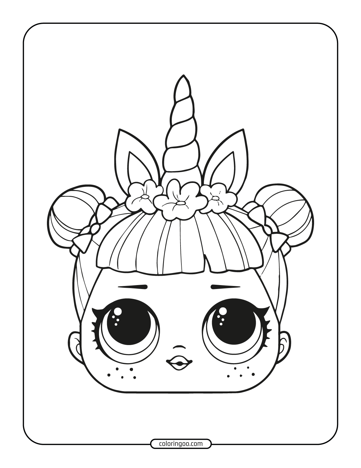 Lol Surprise Doll Unicorn Coloring Pages Pdf Infoupdate