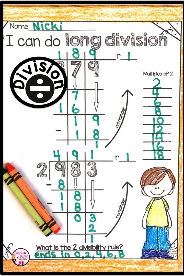 Long Division Game Printable Long Division Worksheets