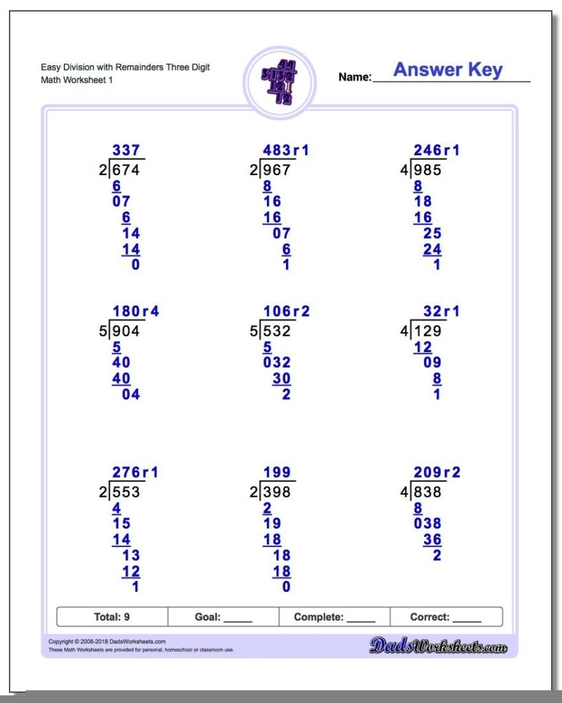 Long Division Worksheets Grade 5 Long Division Worksheets