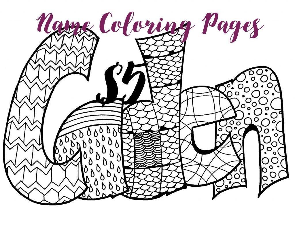 Make Your Own Name Coloring Pages At GetColorings Free Printable 