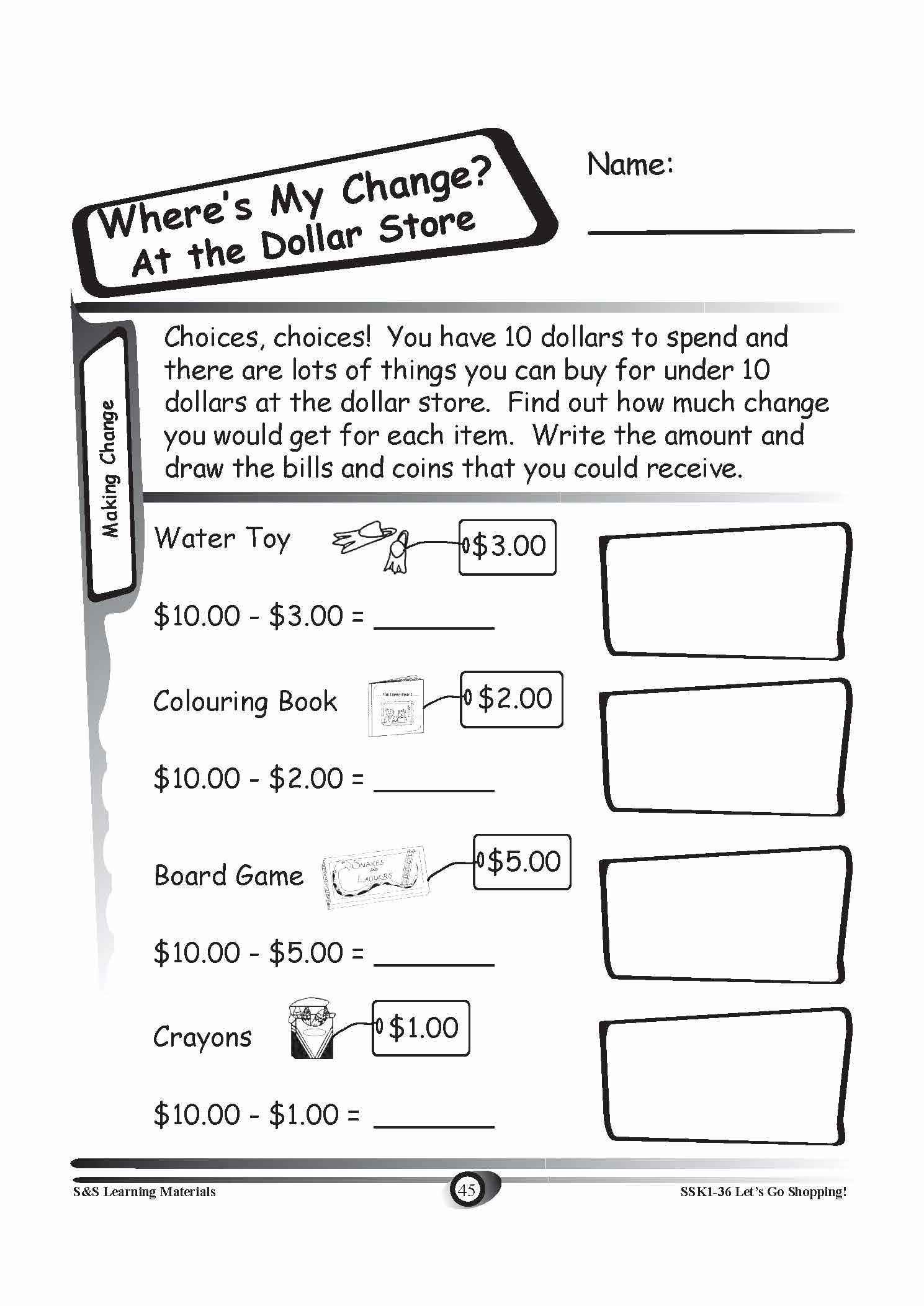 Making Change Money Worksheets PDF PDF Business Law Worksheets 
