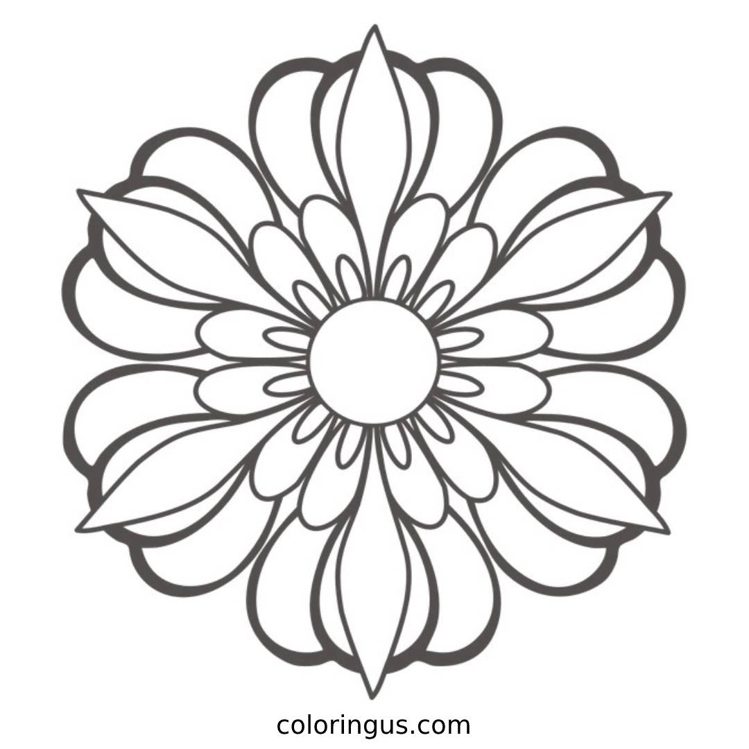 Mandala Coloring Pages Free Printable PDF 