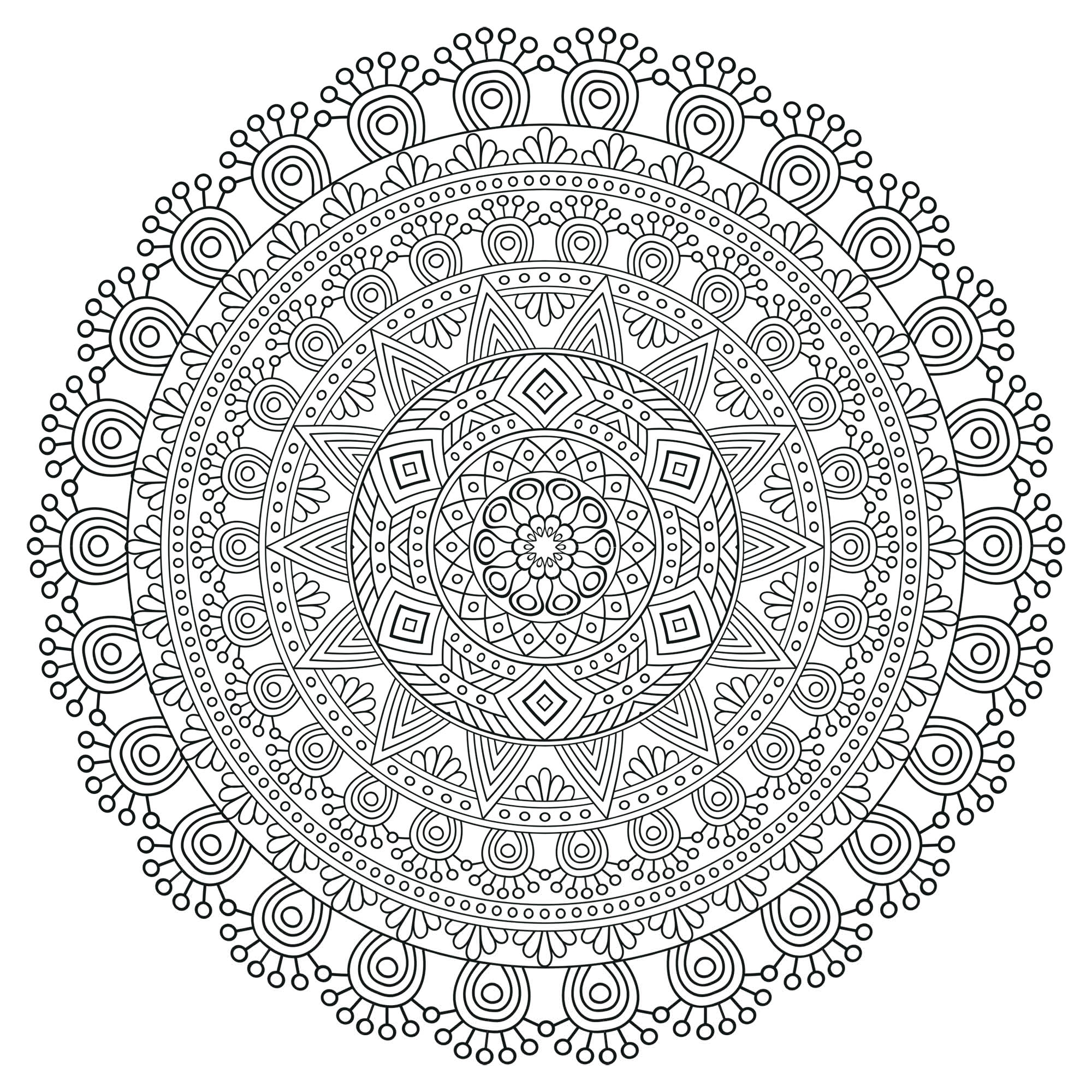 free mandala coloring pages