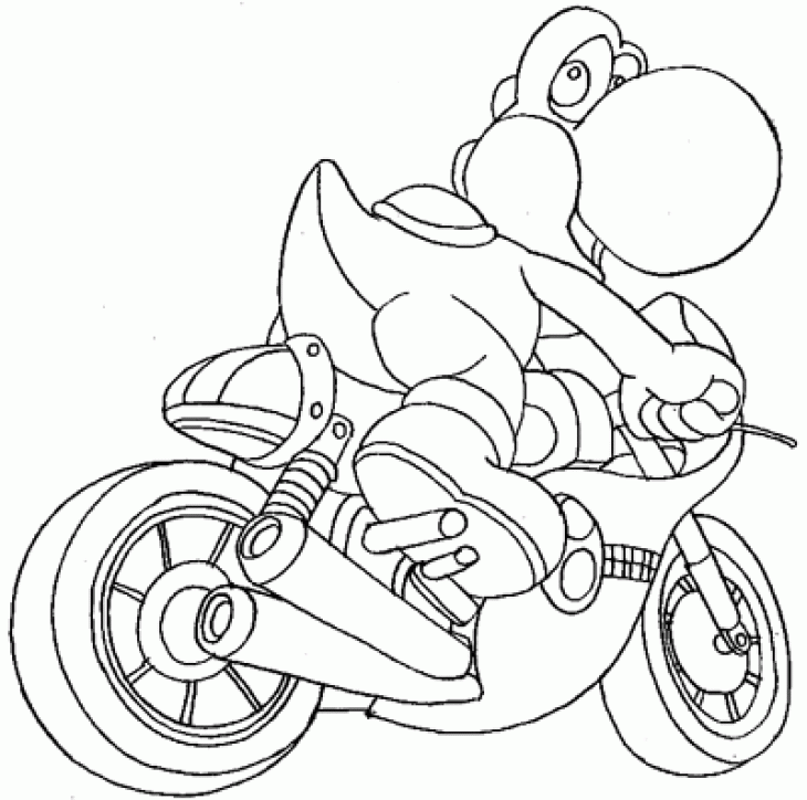 Mario Kart Coloring Pages