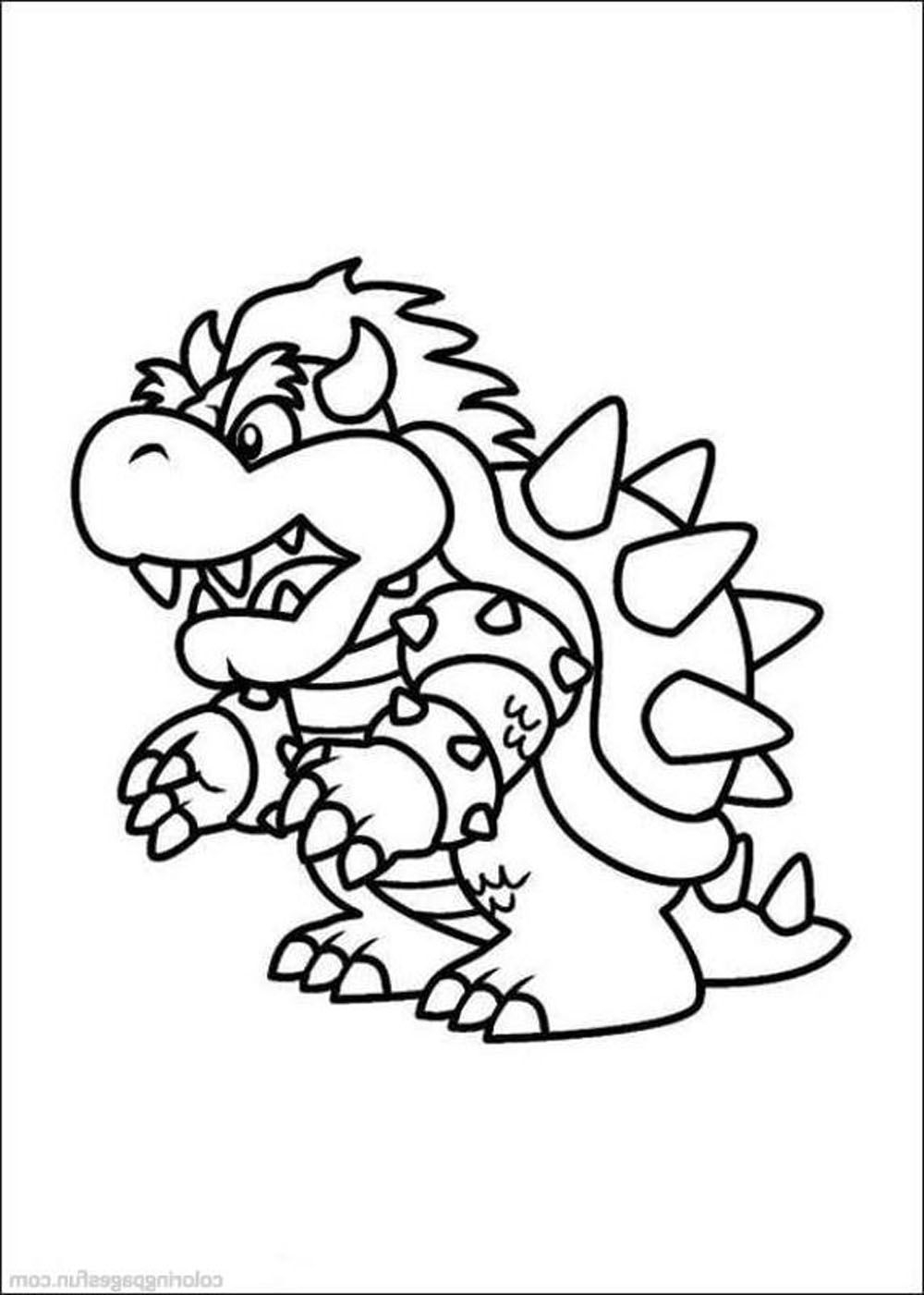 Mario Printable Coloring