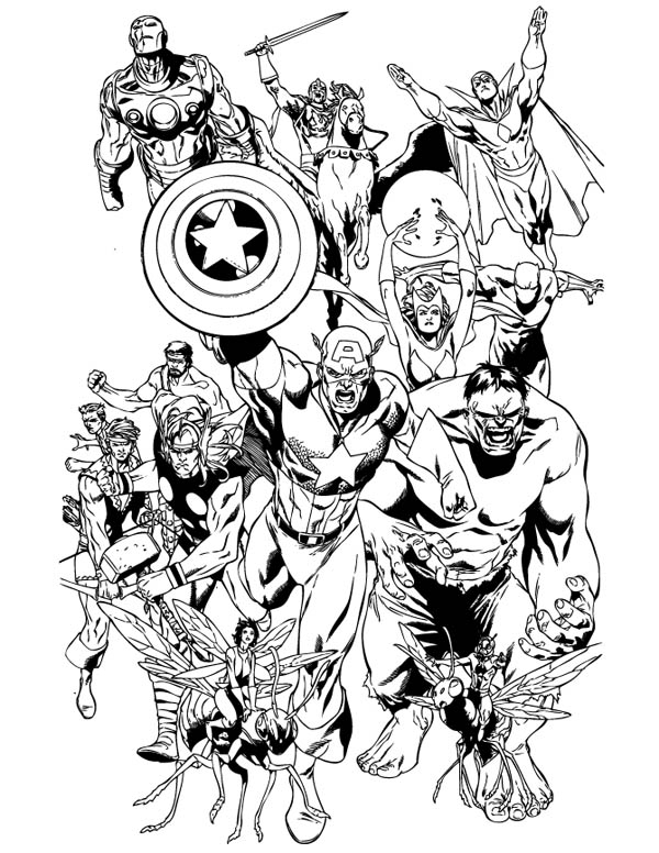 Marvel Coloring Pages