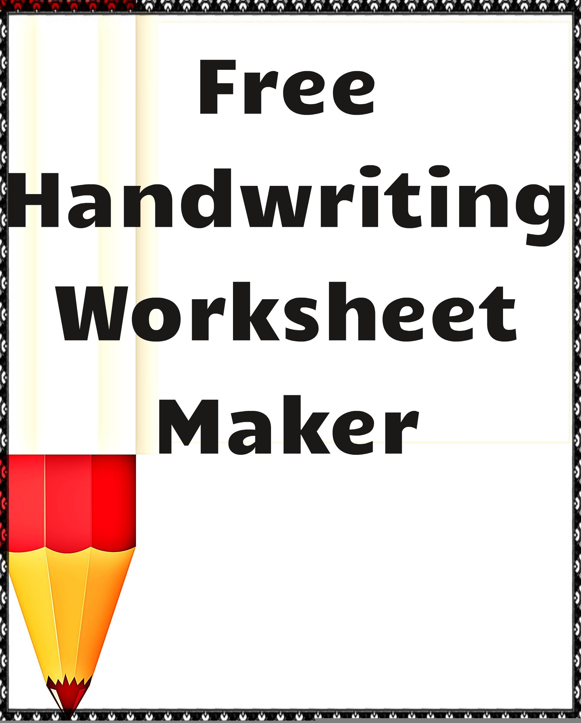 free printable worksheet generator