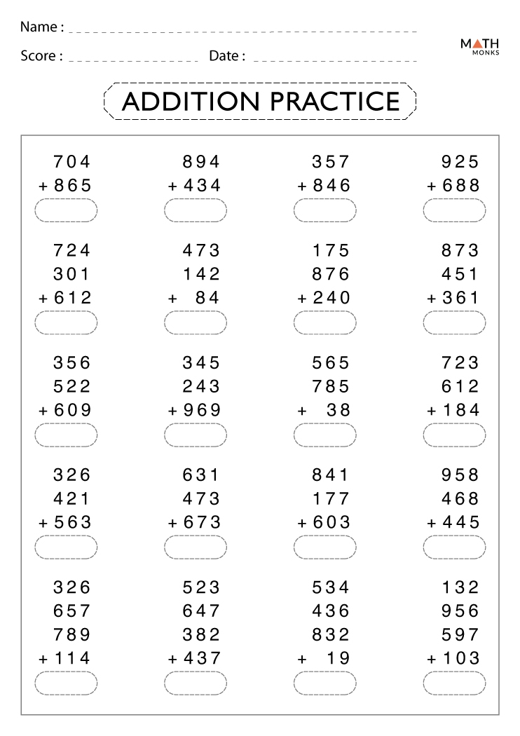 Math Addition Worksheets Official Www bharatagritech