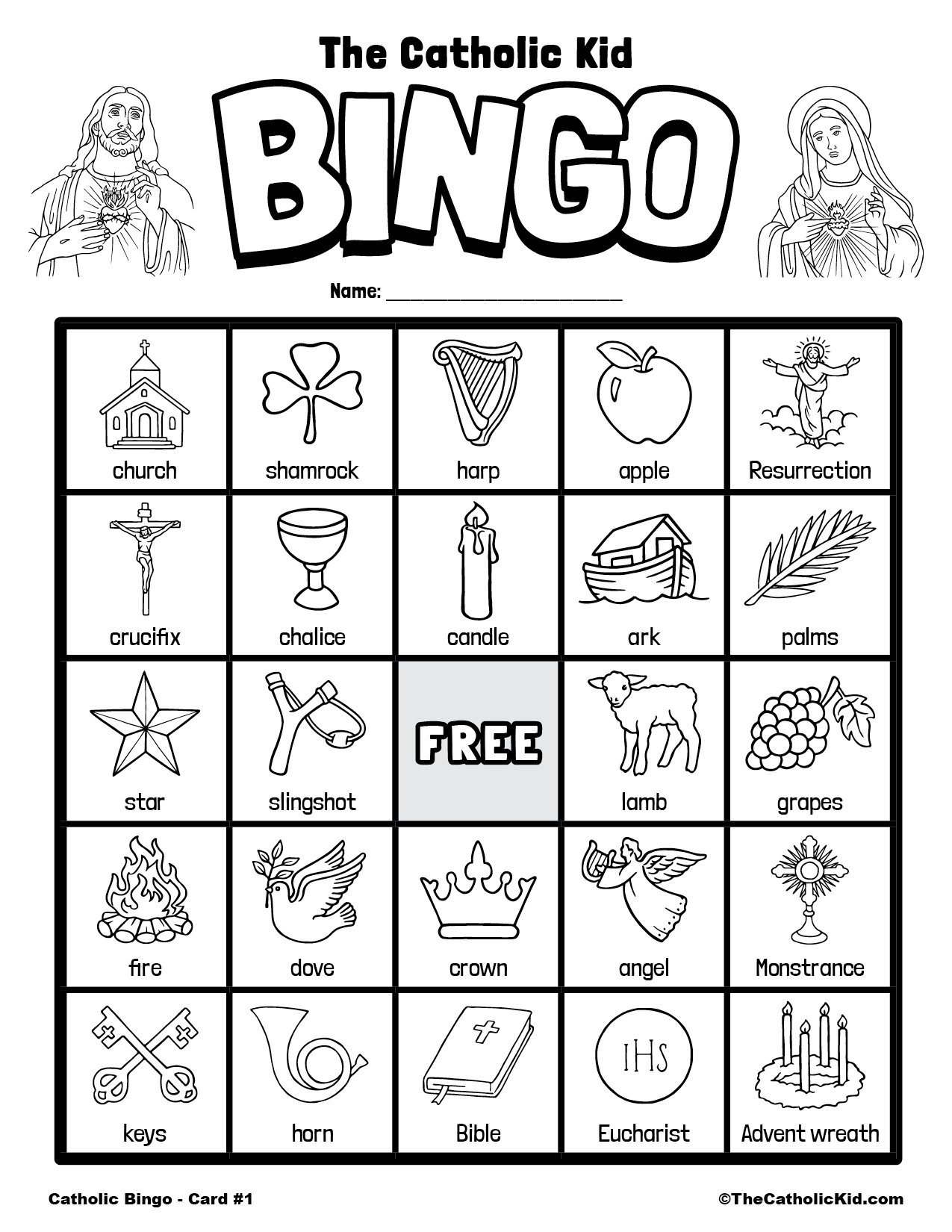 free printable church bingo cards pdf