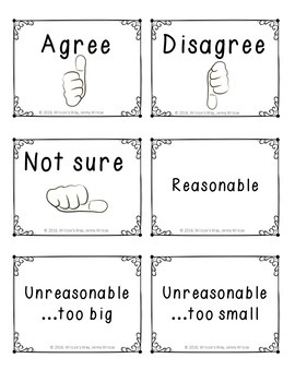 free printable classroom response cards