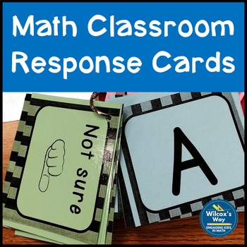 Math Classroom Response Cards Free By Wilcox 39 s Way TpT