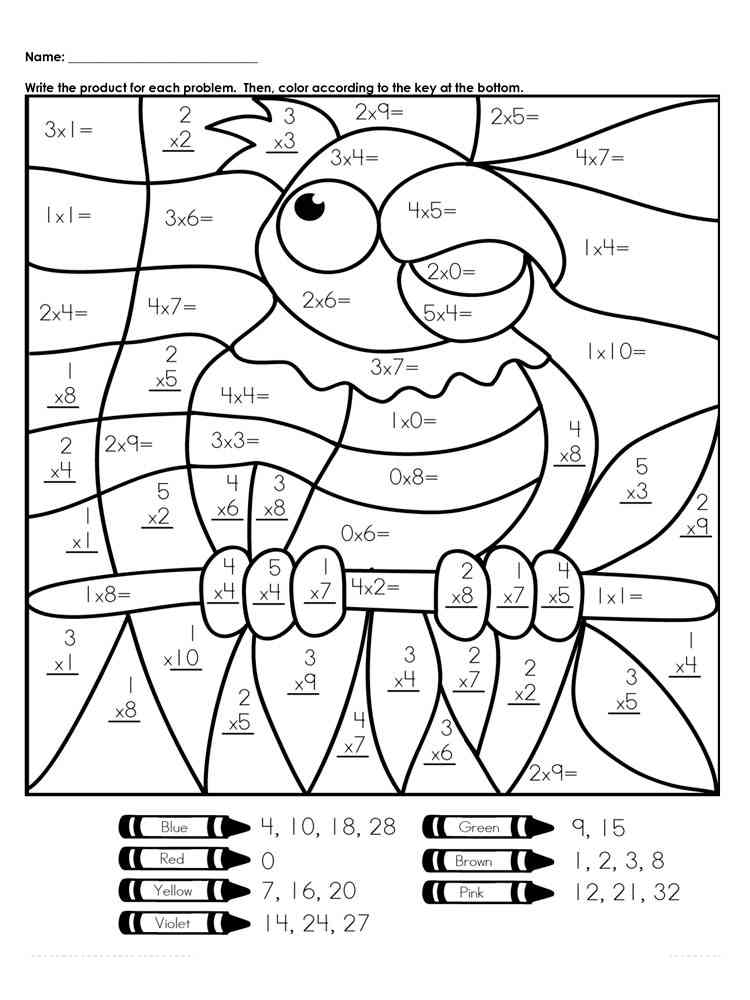 Math Coloring Pages