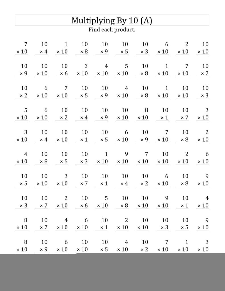 Math Multiplication Worksheets Multiplication Worksheets