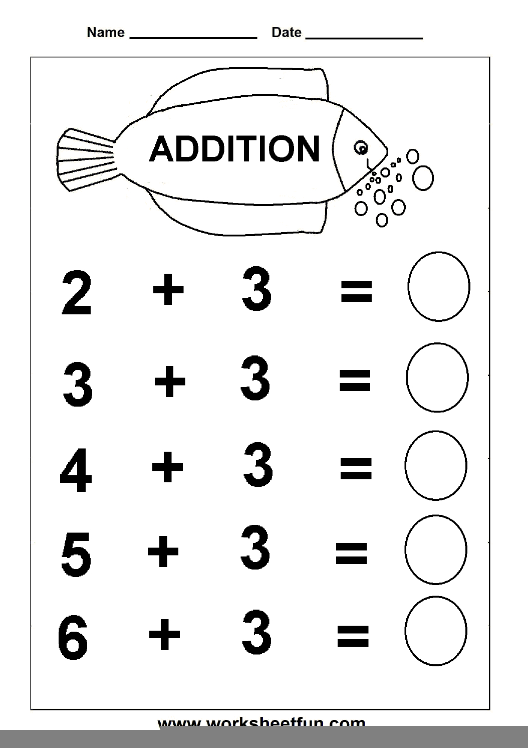 Math Questions Worksheet For Kindergarten