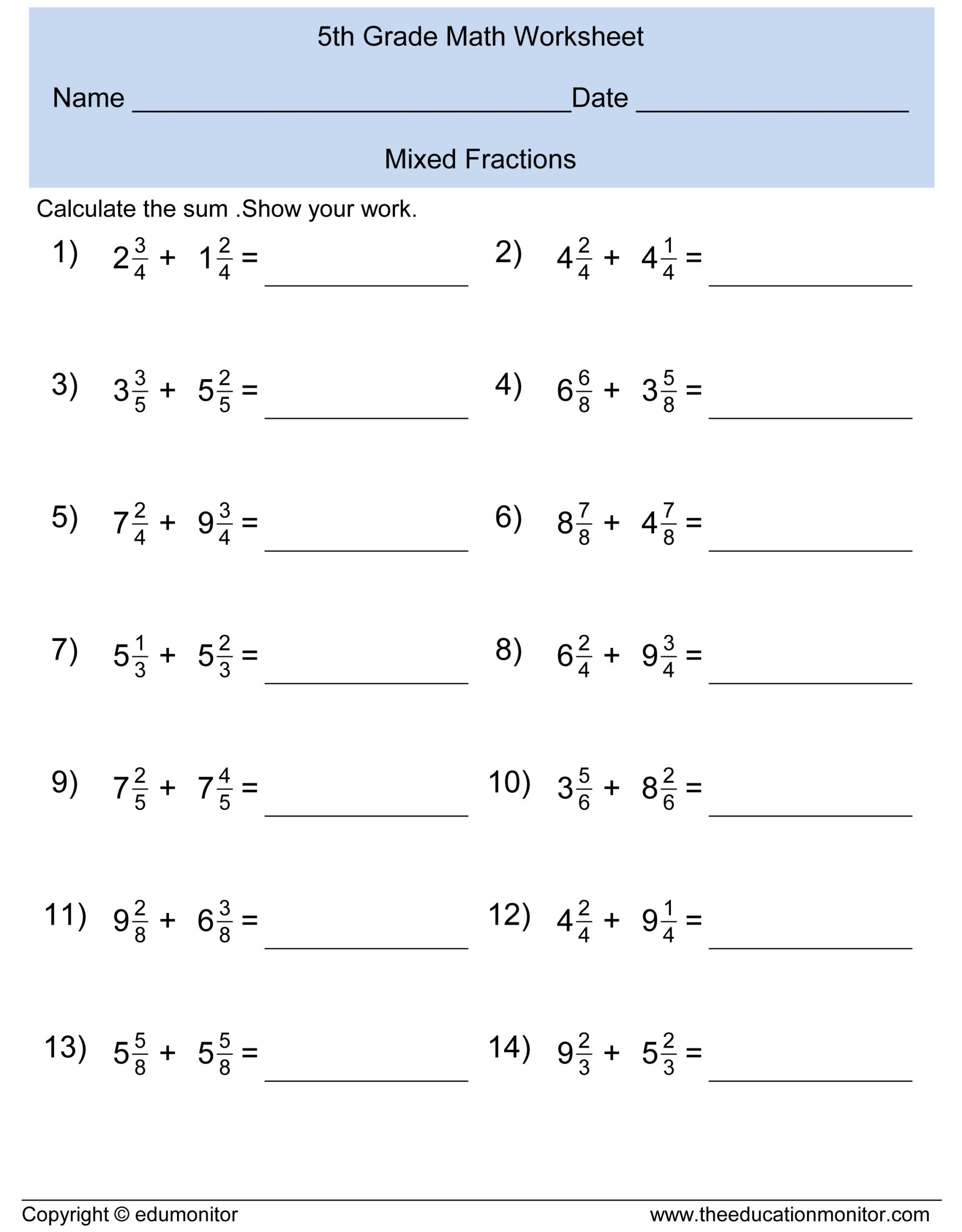 math worksheets grade 7