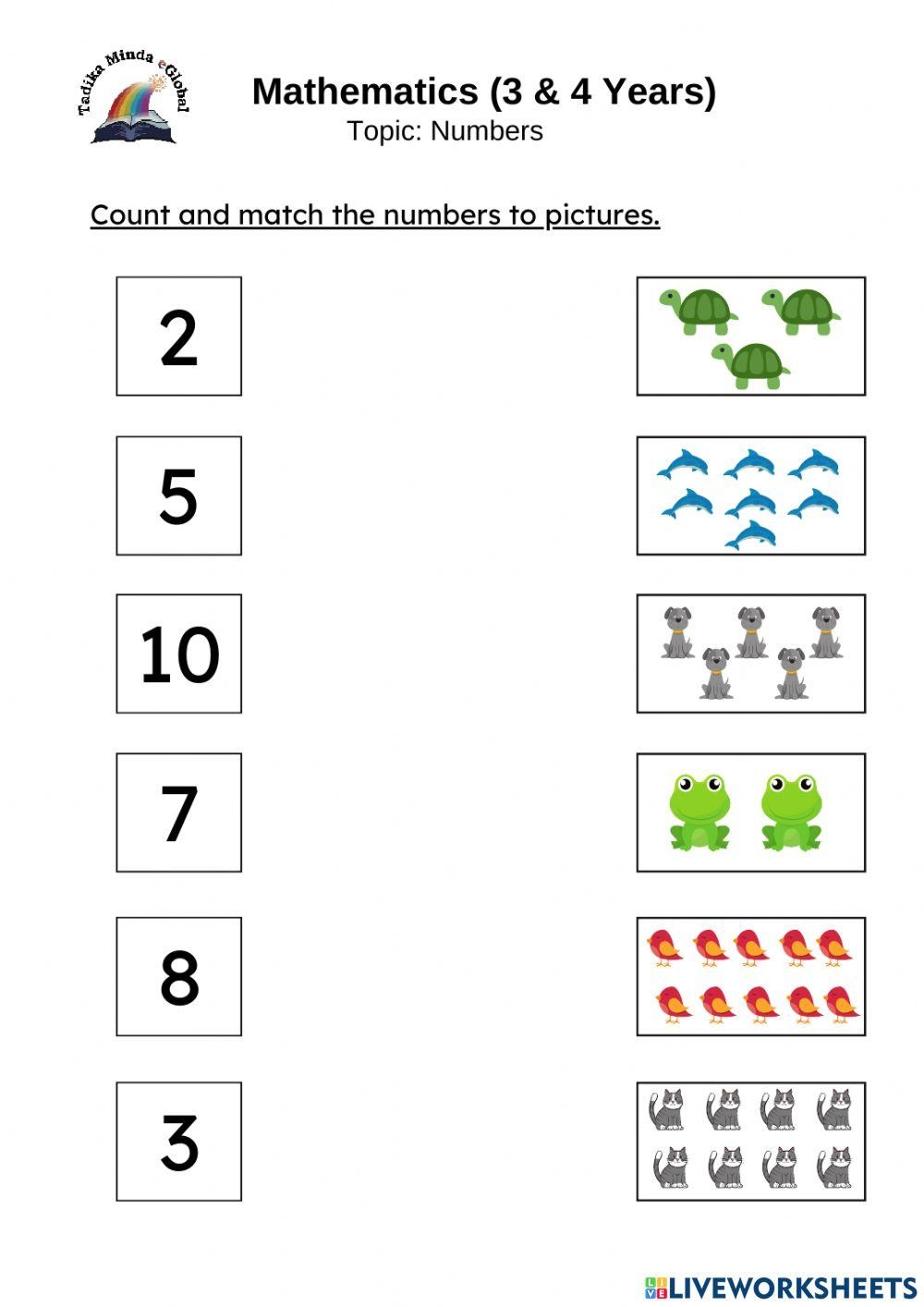 worksheets for 4 year olds