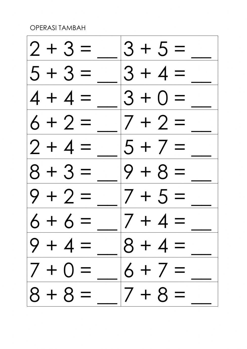 Mathematics Preschool Interactive Worksheet Live Worksheets 