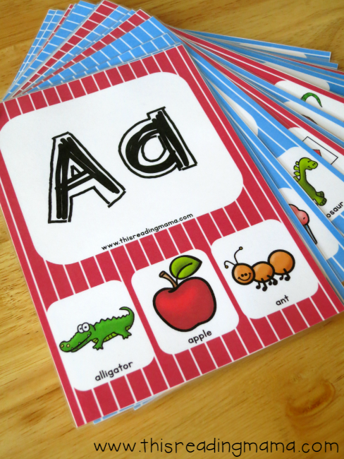 free printable alphabet phonics flash cards