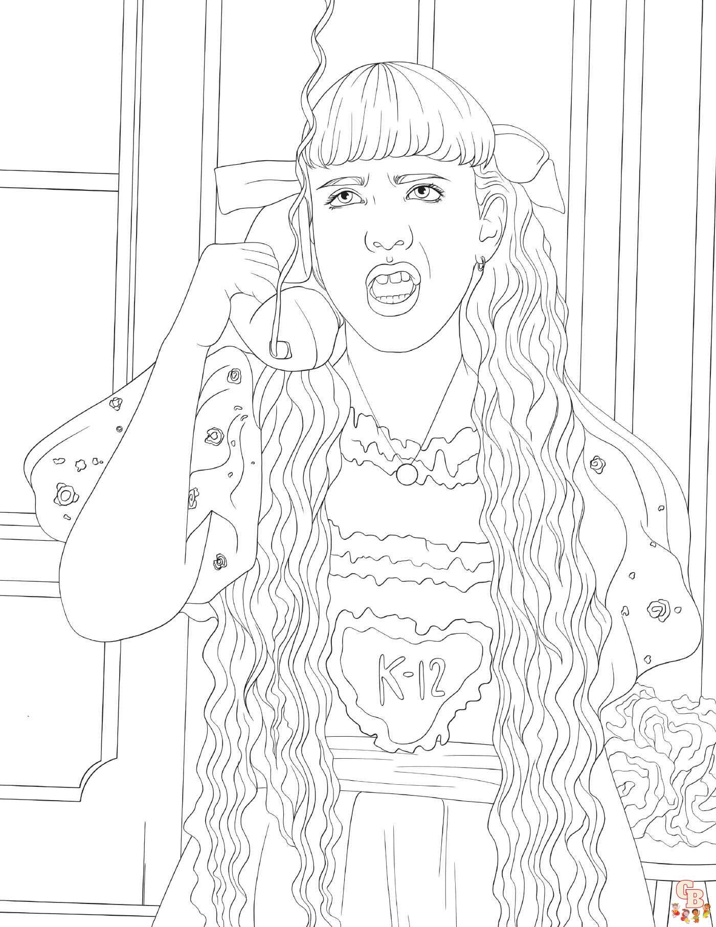 Melanie Martinez Coloring Pages Printable And Easy For Kids
