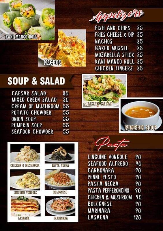 Menu At WOODRANCH Restaurant Antipolo