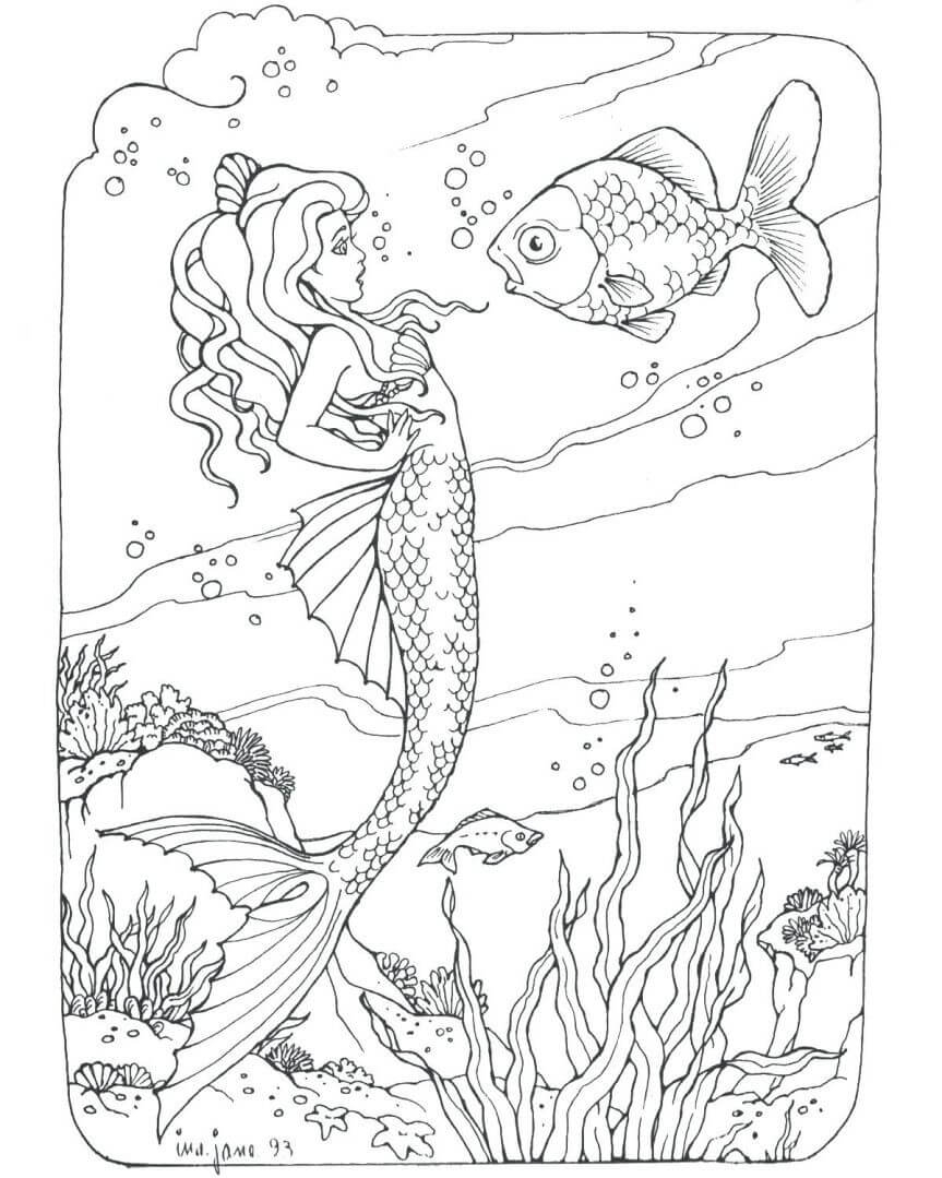 Mermaid Coloring Pages Printable Coloring Pages FREE