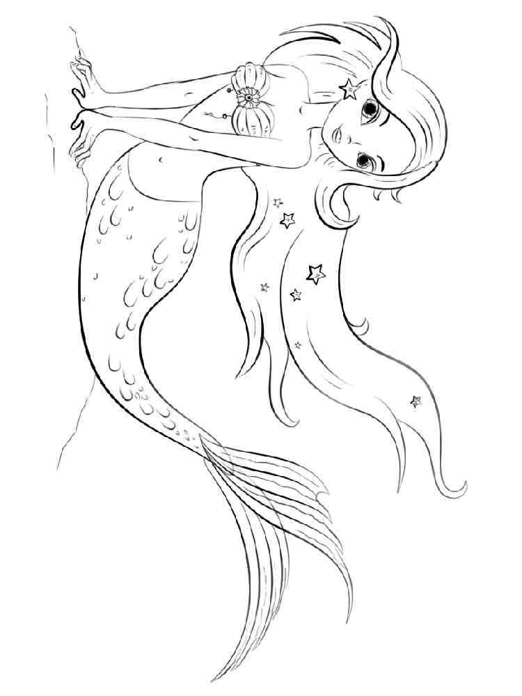 Coloring Page Mermaid