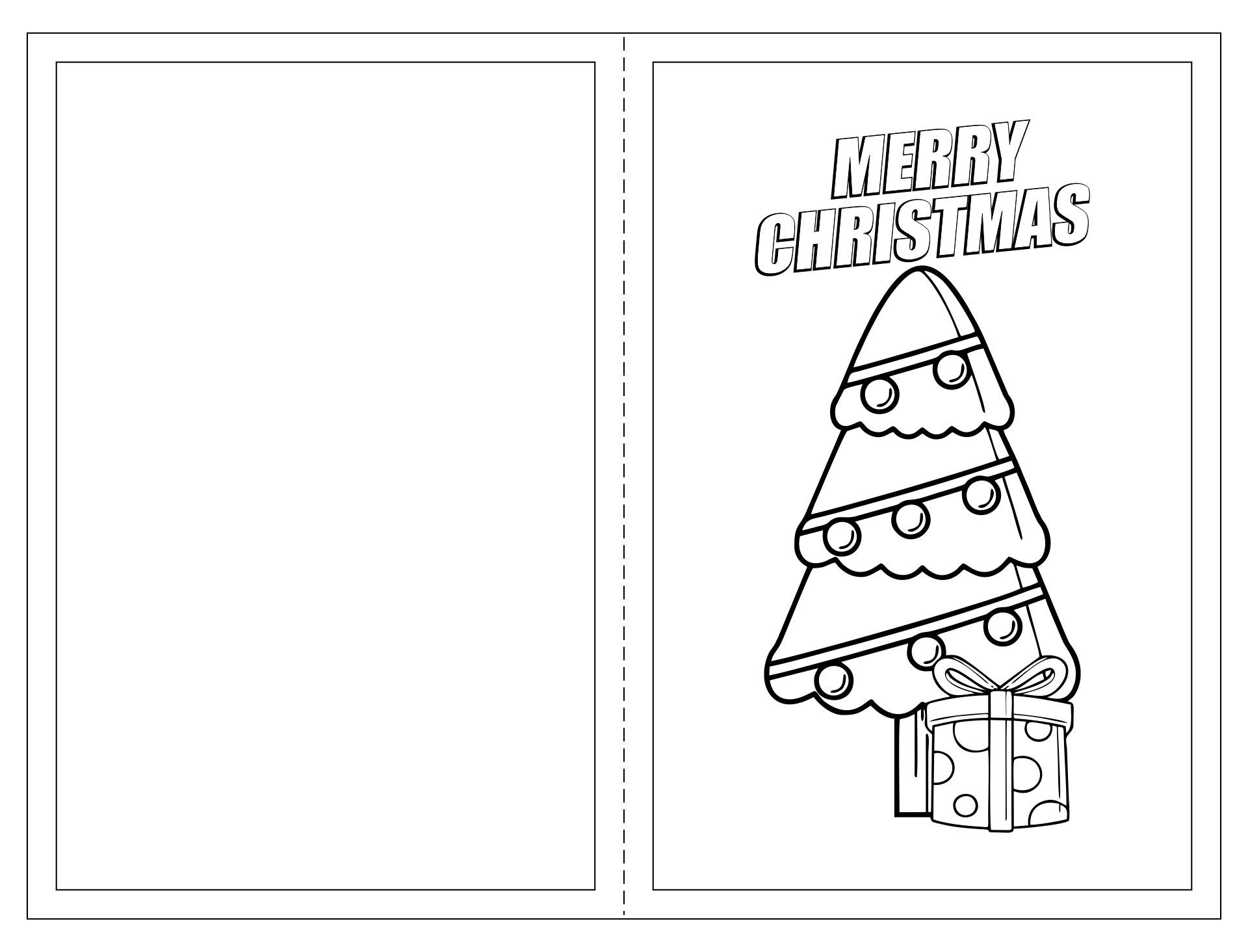 Merry Christmas Cards Coloring Pages Merry Christmas Images 